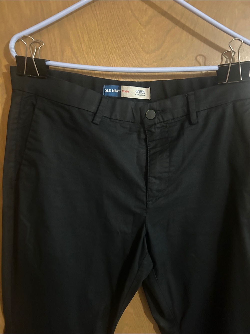 Old Navy Black Straight-Leg Dress Pants